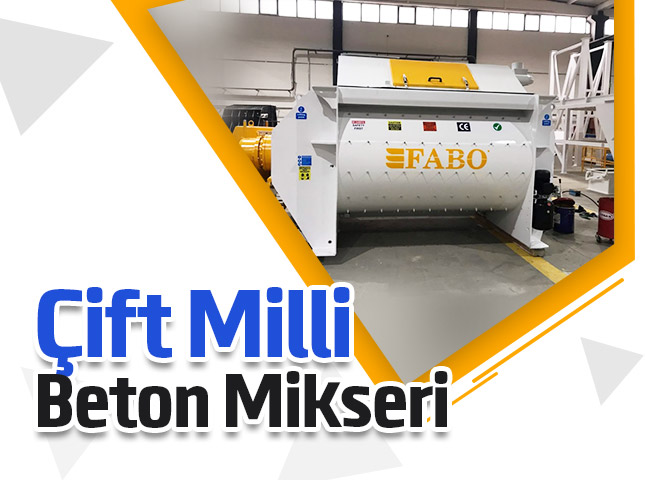 Çift Milli Beton Mikseri