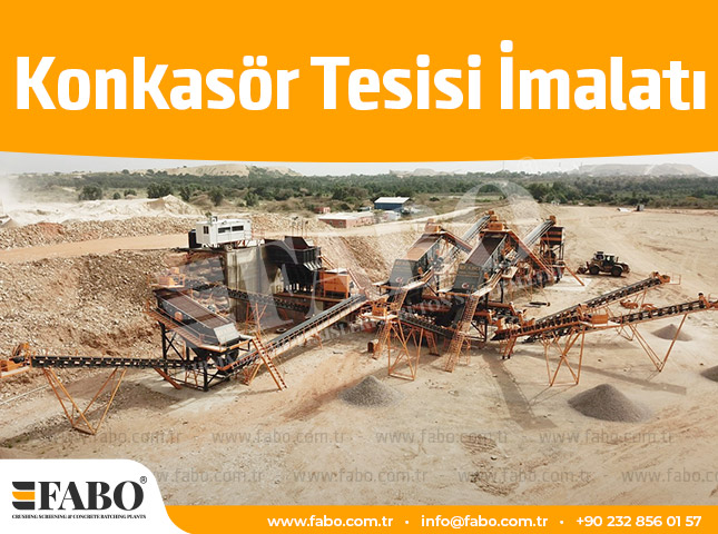 Konkasör Tesisi İmalatı