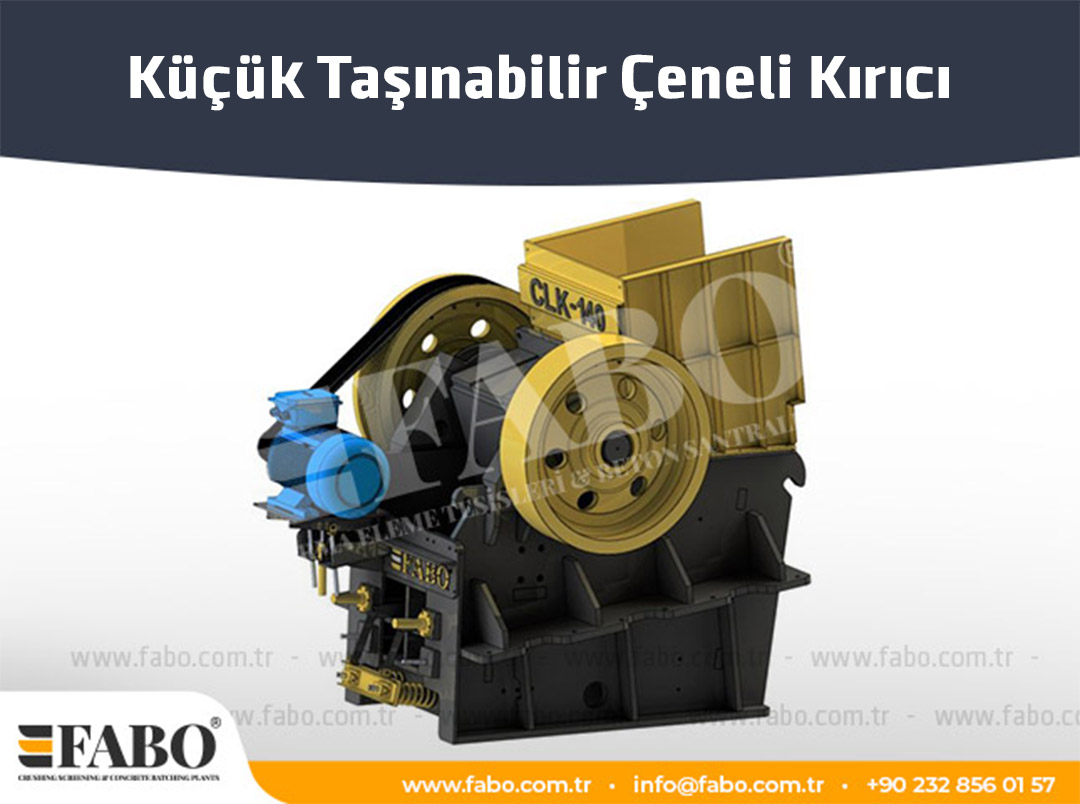 Küçük Taşınabilir Çeneli Kırıcı