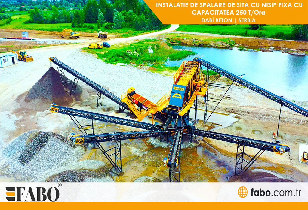 INSTALATIE DE SPALARE DE SITA CU NISIP FIXA CU CAPACITATEA