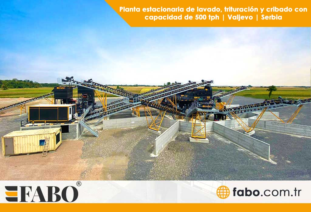 planta estacionaria de lavado trituración y cribado