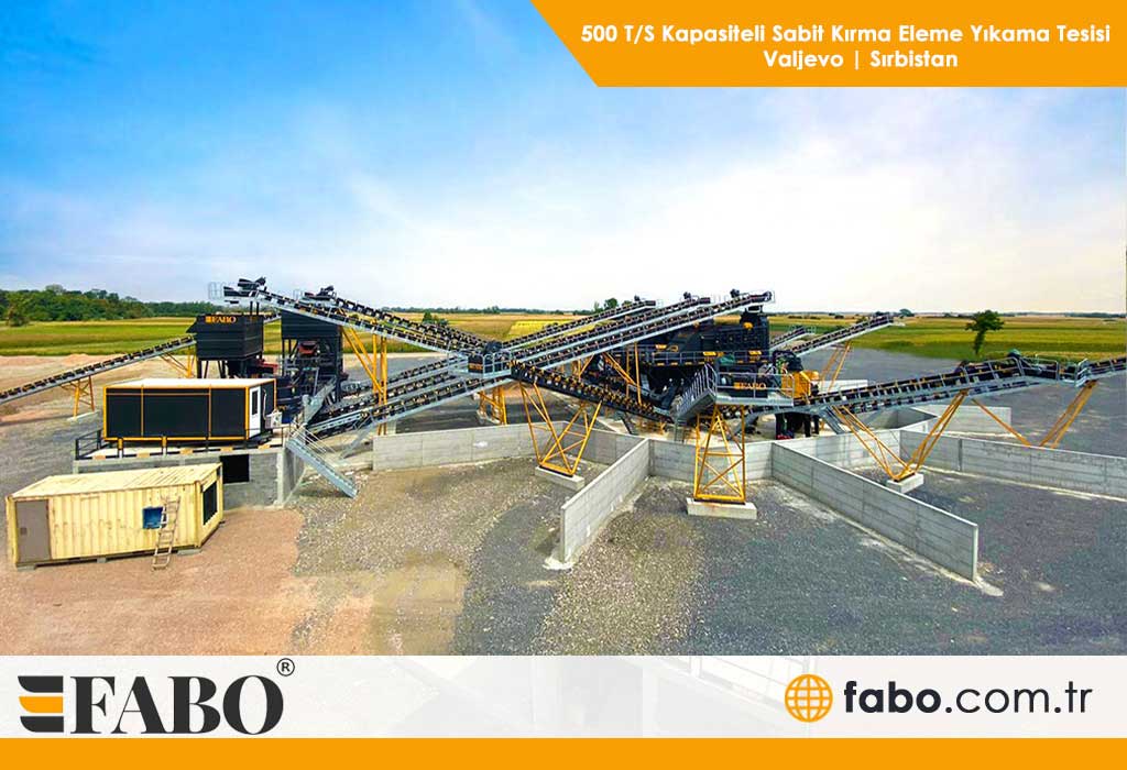 sabit kırma eleme yıkama tesisi