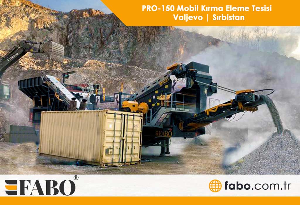 mobil kırma eleme tesisi