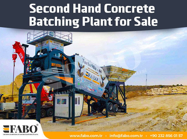Second Hand Concrete Batching Plant for Sale