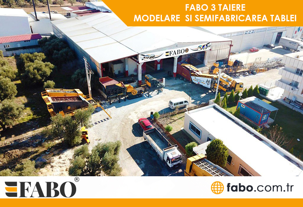 FABO 3 TAIERE, MODELARE SI SEMIFABRICAREA TABLEI