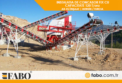 INSTALATIA DE CONCASOR FIX CU CAPACITATE 120