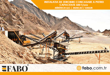 INSTALATIA DE ZDROBIRE CONCASARE A PIETREI