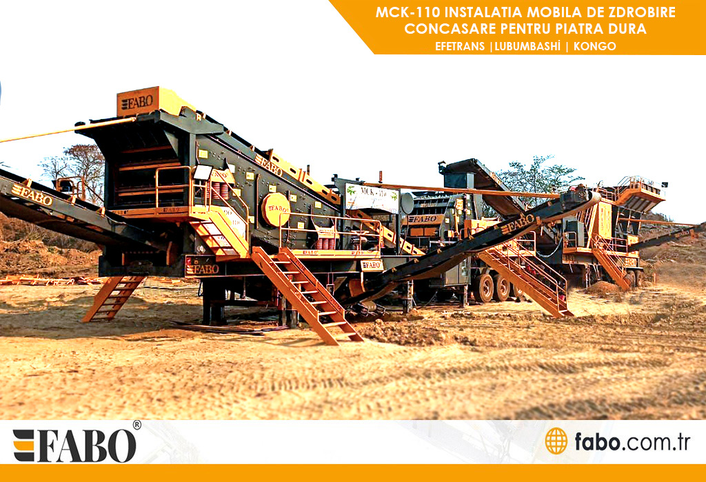 MCK-110 INSTALATIA MOBILA DE ZDROBIRE-CONCASARE PENTRU PIATRA DURA