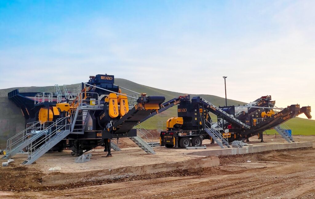 mobile crushing screening washing plant