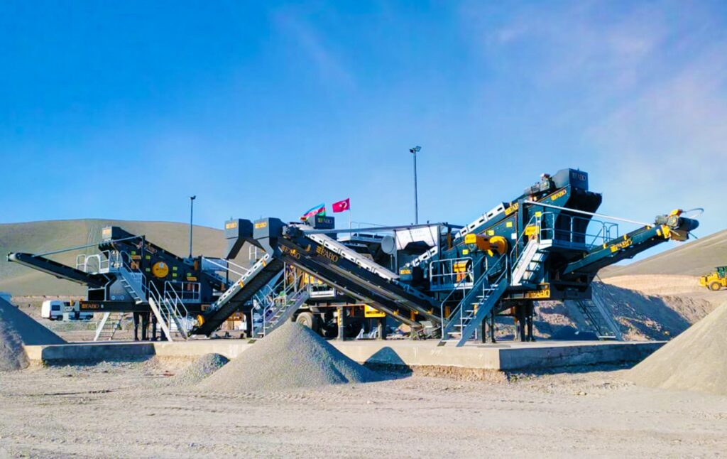 mobile crushing screening washing plant