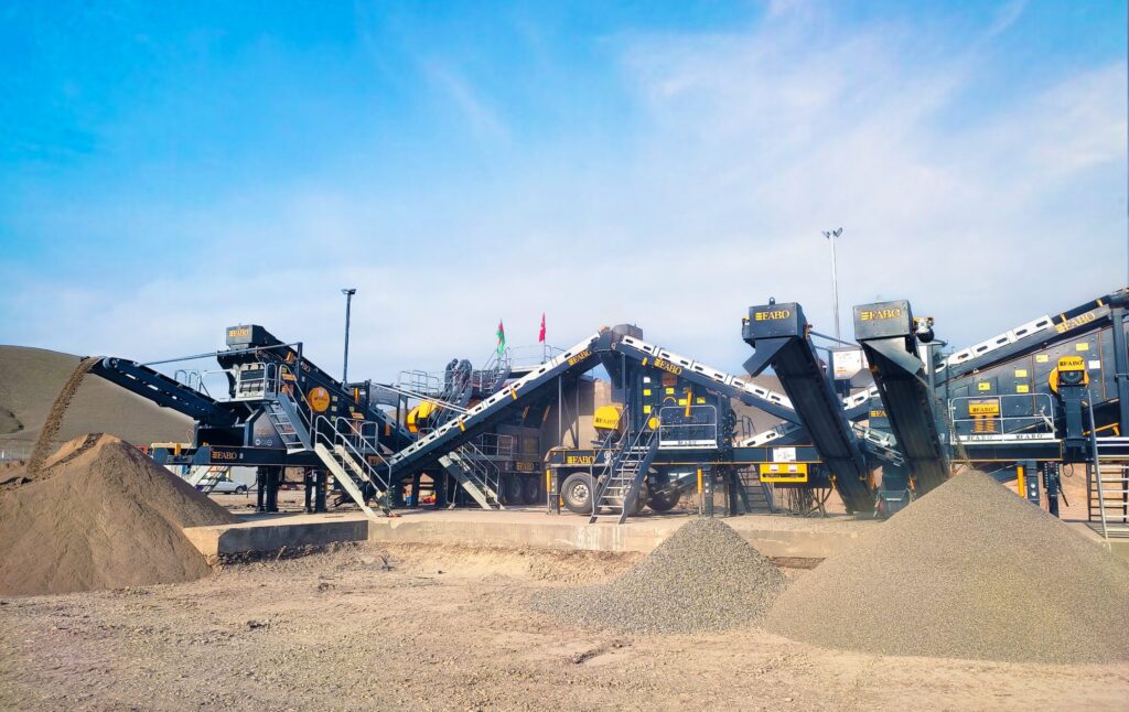 mobile crushing screening washing plant