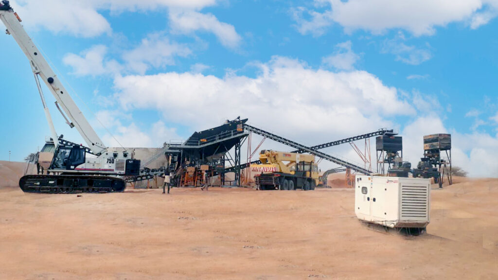 stationary crushing screening plant
