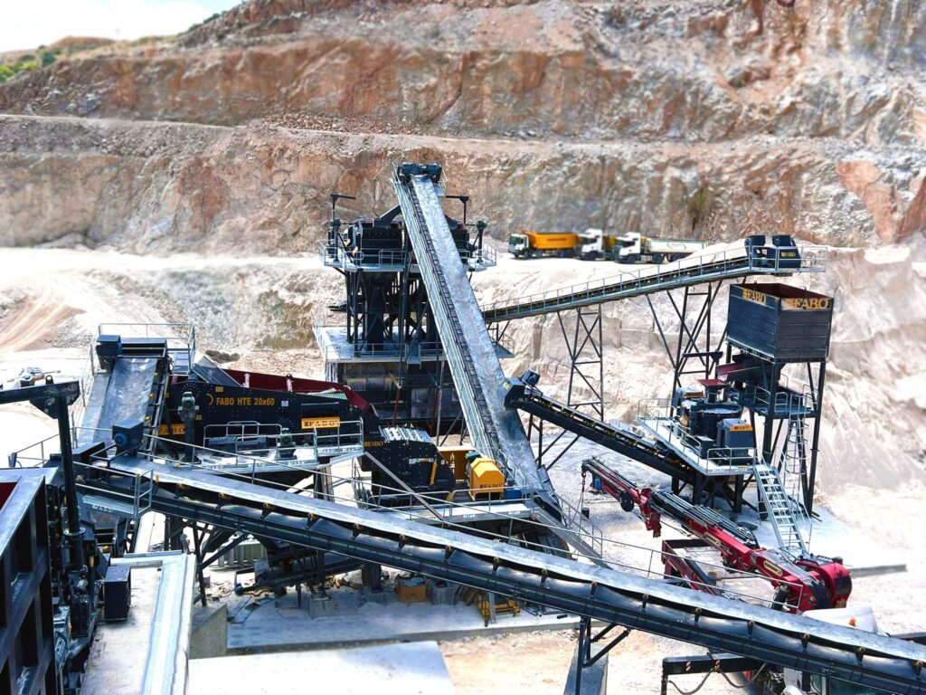 stationary crushing screening plant