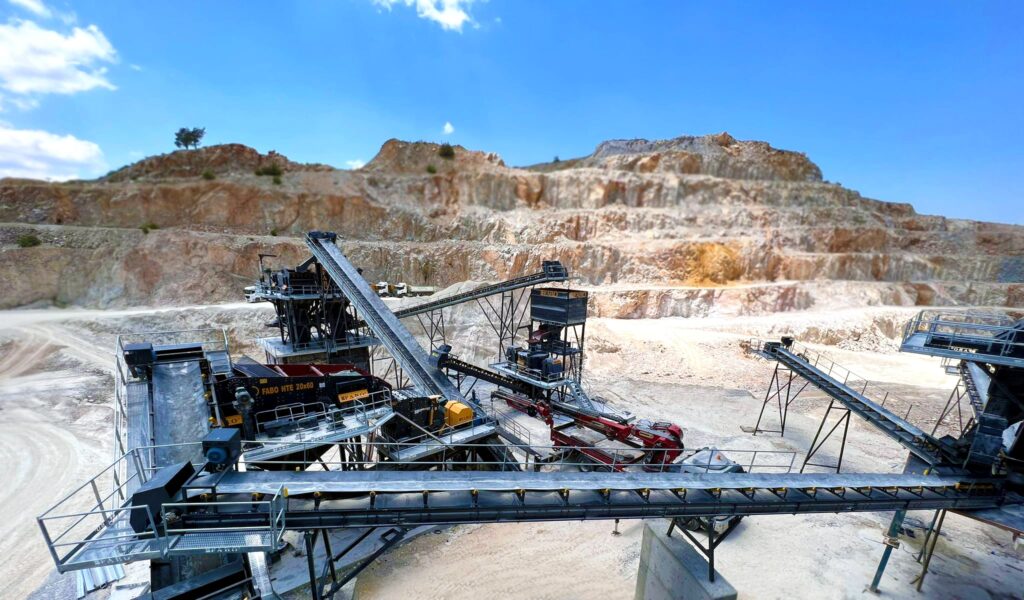 stationary crushing screening plant