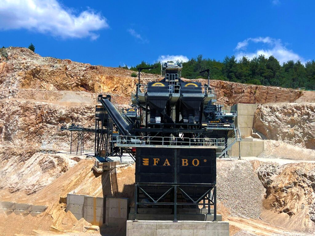 stationary crushing screening plant