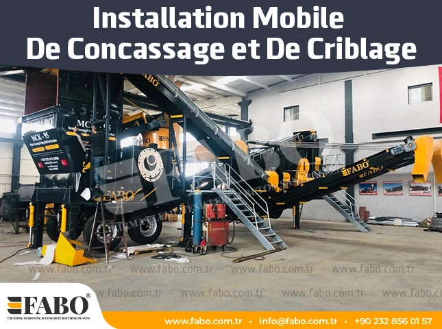 İnstallation Mobile De Concassage et De Criblage