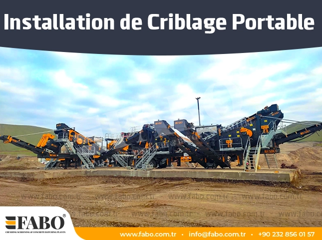 Installation de Criblage Portable