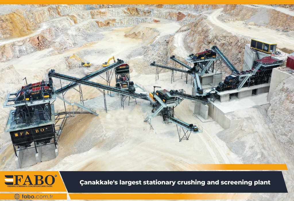 stationary crushing screening plant