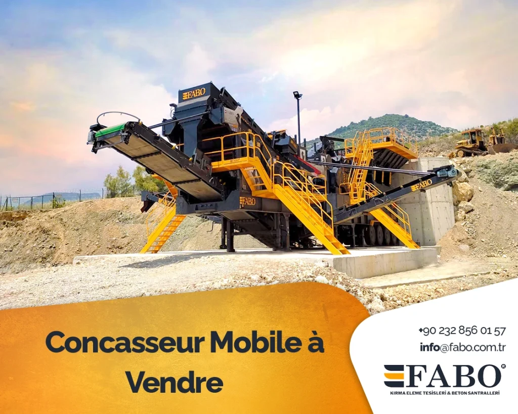 Concasseur mobile à vendre